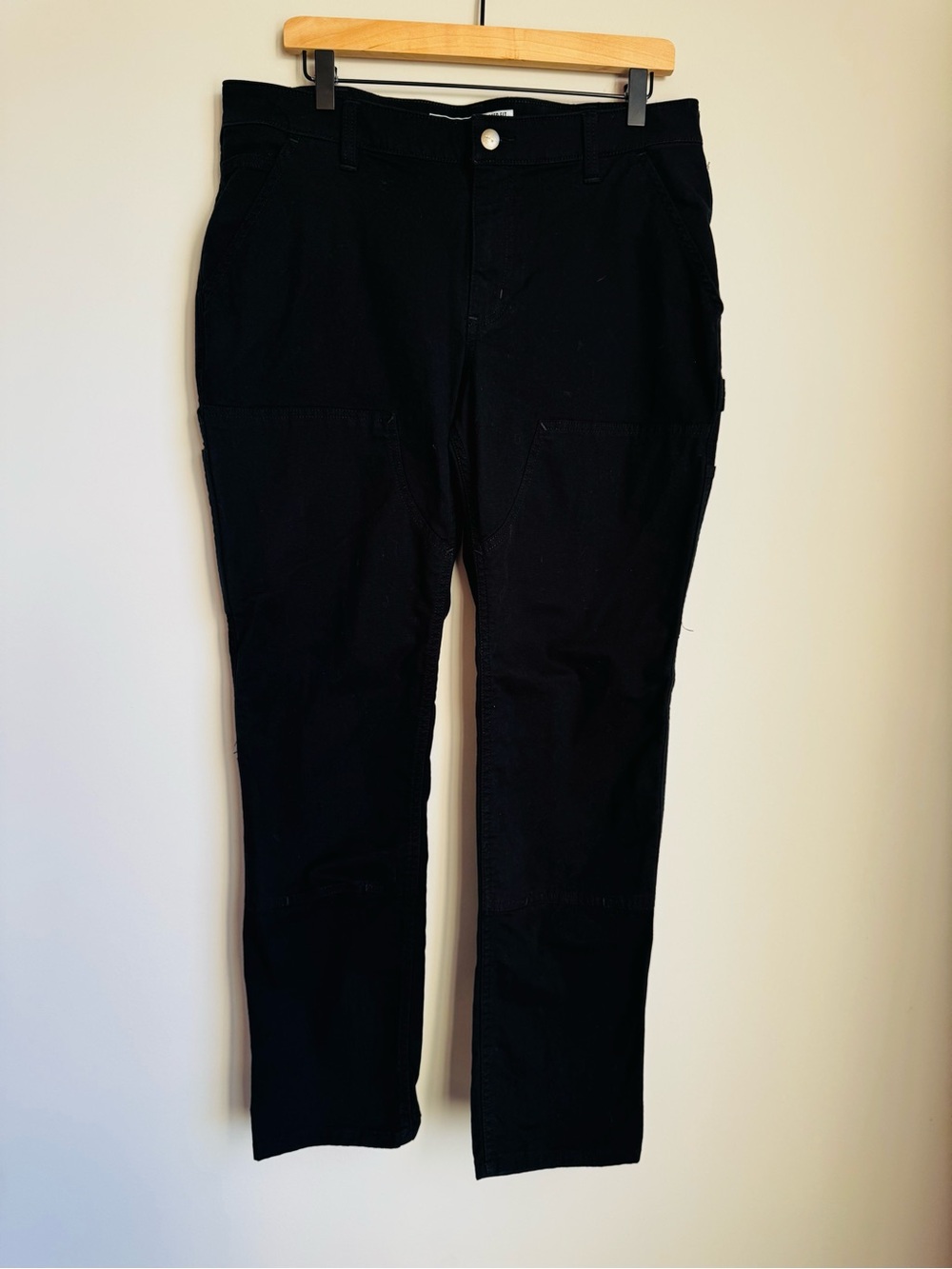 ✨ Carhartt Black Crawford Canvas Stretch Utility Carpenter Pants